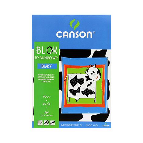 Blok rysunkowy Biały A4/20/90g Canson